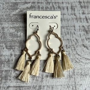 Francesca’s Gold Tassel Earrings